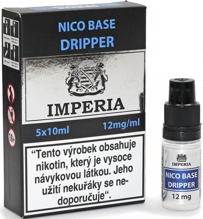 IMPERIA Nikotinová báza DRIPPER PG30/VG70 12mg 5x10ml