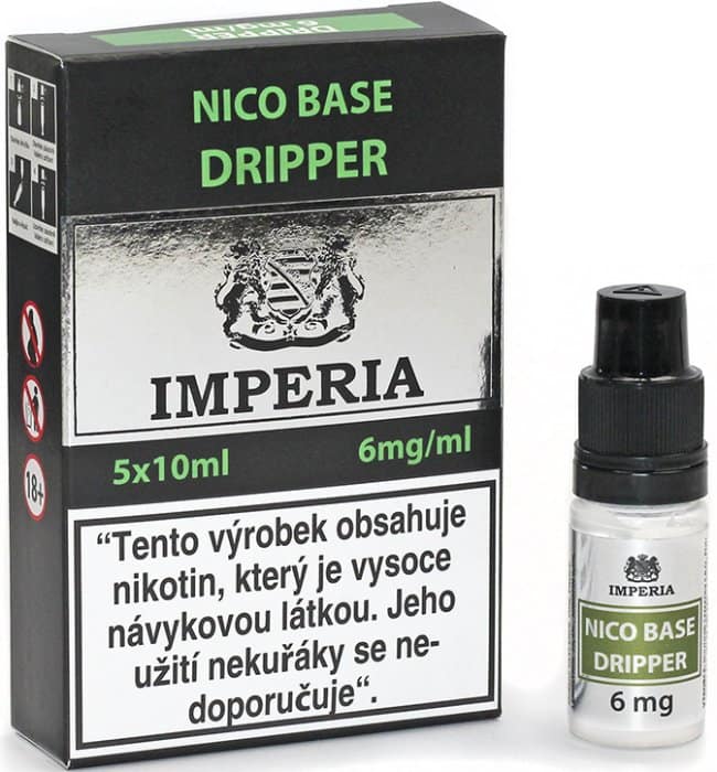 IMPERIA Nikotinová báza DRIPPER PG30/VG70 6mg 5x10ml