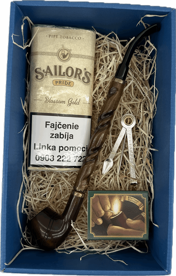 Mr. Brog- Fajový set - Fajka z hrušky, zápalky, čistiace tyčinky, fajkový príbor, tabak - 15-21 1 Mr. Brog- Fajový set - Fajka z hrušky, zápalky, čistiace tyčinky, fajkový príbor, tabak - 15-21