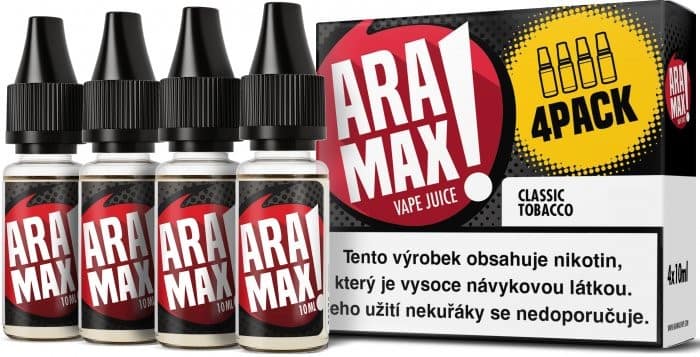 Aramax 4 Pack Classic Tobacco 4x10 ml 6mg/ml e-liquid