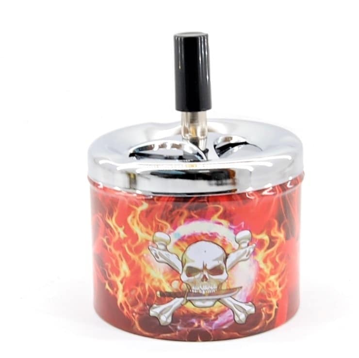 Popolník rotačný- PO-67- Lebka kovový