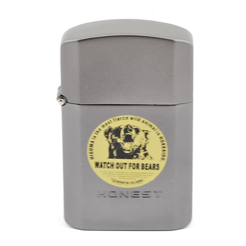 HONEST Zapaľovač  BCZ274-3-01- Tryskový / Strieborný- Bears