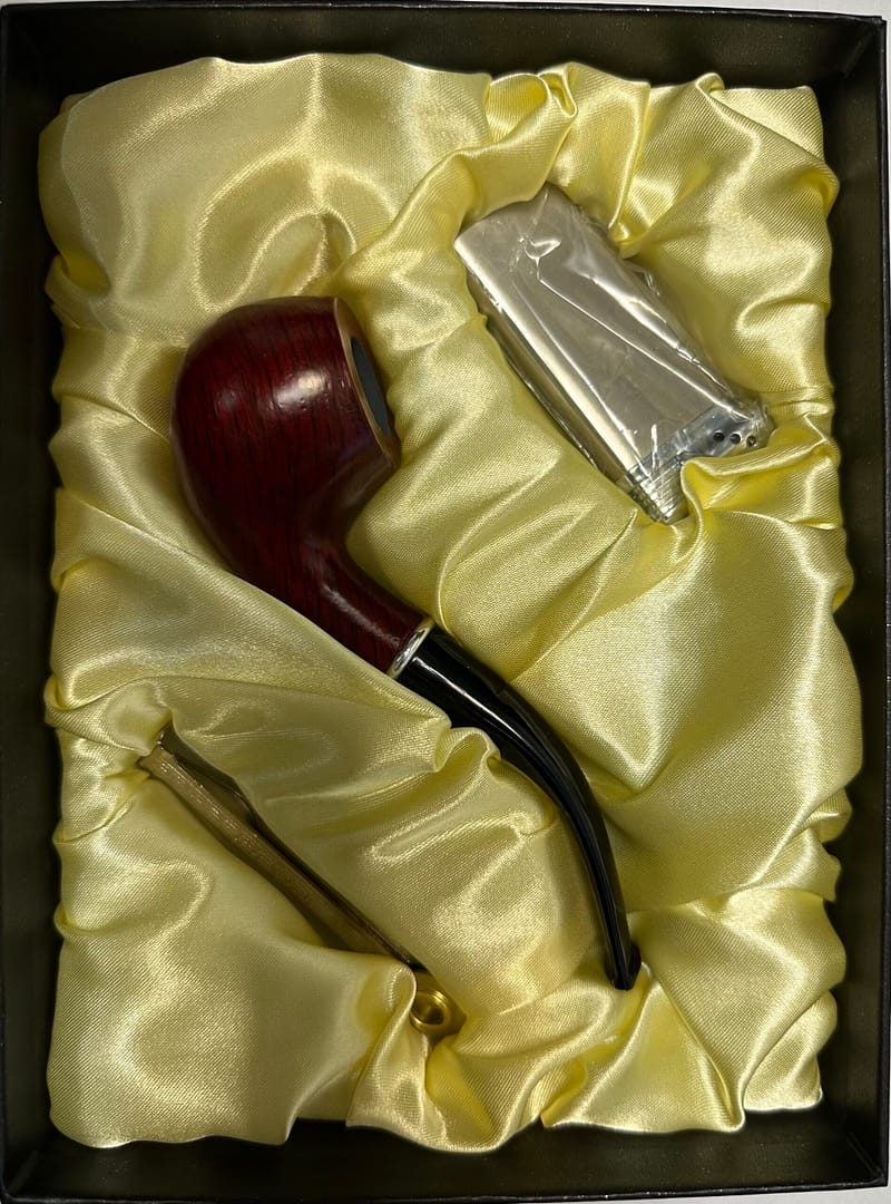 GENTELO Fajkový set- Drevená fajka, fajkový zapaľovač, fajkový príbor- 7-0190