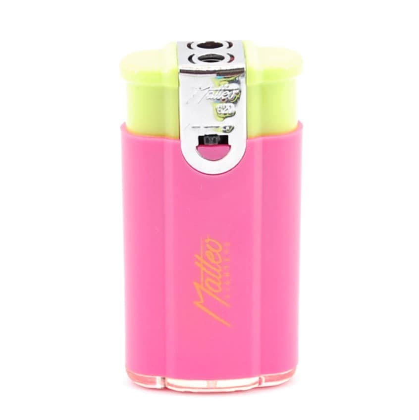 Matteo Zapaľovač kombinovaný- Tryska/Plameň- Rúžový