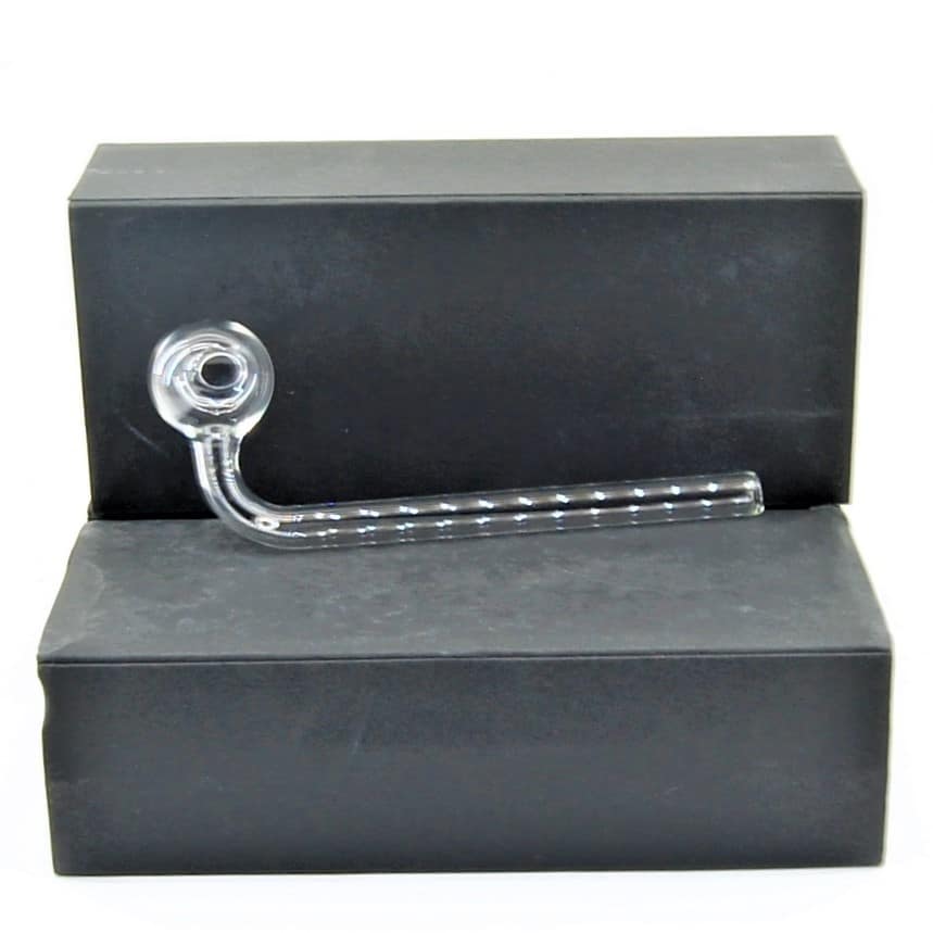 Promise - sklenená fajka - oil pipe - zahnutá číra 1ks