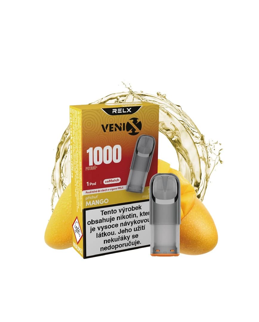 RELX Venix SoMatch pod náhradný  - Mango - Náplň 18 mg 1ks
