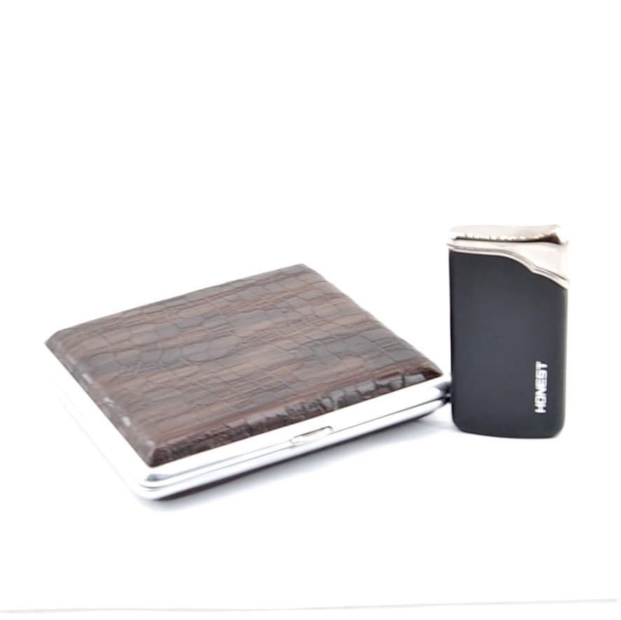 Tabatierka, zapaľovač, Darčeková sada HONEST- MTC-084-8-1