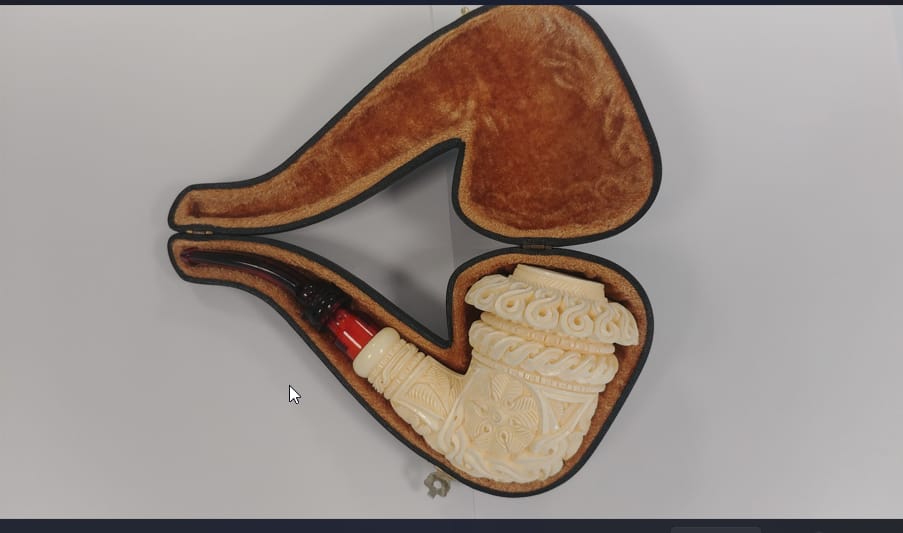 FAJKA SMS MEER.18767 CAL. XLL MORSKA PENA ZDOBENA 1 FAJKA SMS MEER.18767 CAL. XLL MORSKA PENA ZDOBENA