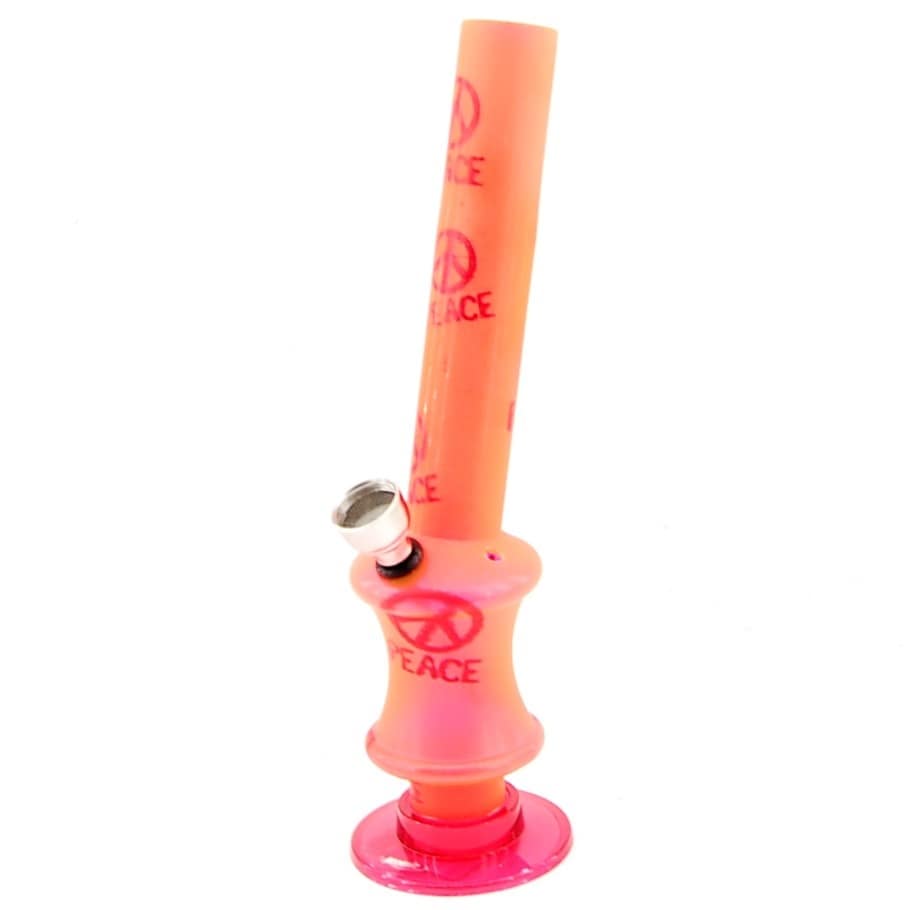 Akrylové Bongo 6  Peace- Rúžové