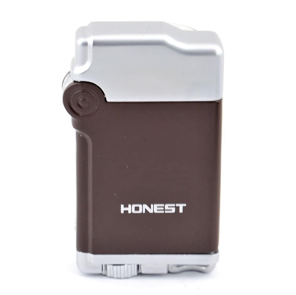 HONEST Zapaľovač+ puzdro PT084-3F- Tryskový/ Hnedý 2 HONEST Zapaľovač+ puzdro PT084-3F- Tryskový/ Hnedý