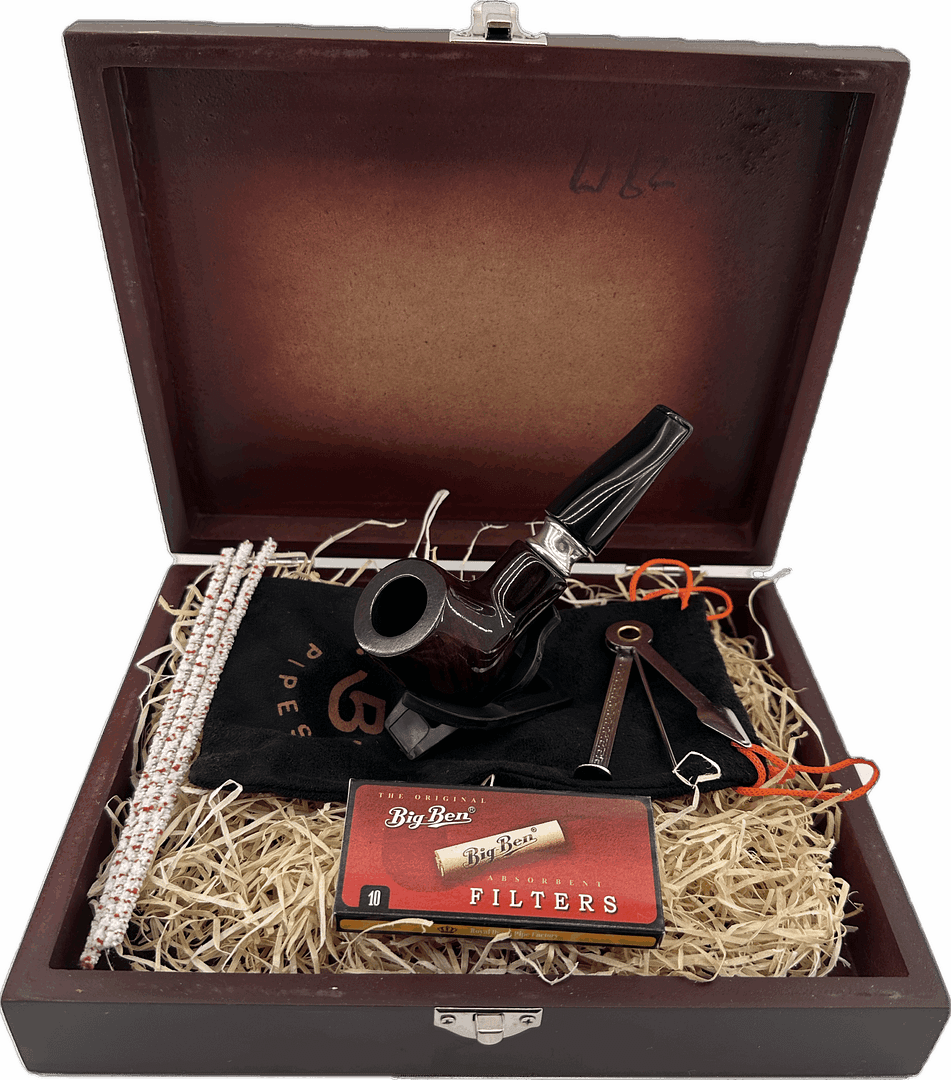 Mr. Brog Fajkový set- Drevená fajka, čistiace tyčinky, dusitko, filtre, stojan- 69-9 1 Mr. Brog Fajkový set- Drevená fajka, čistiace tyčinky, dusitko, filtre, stojan- 69-9