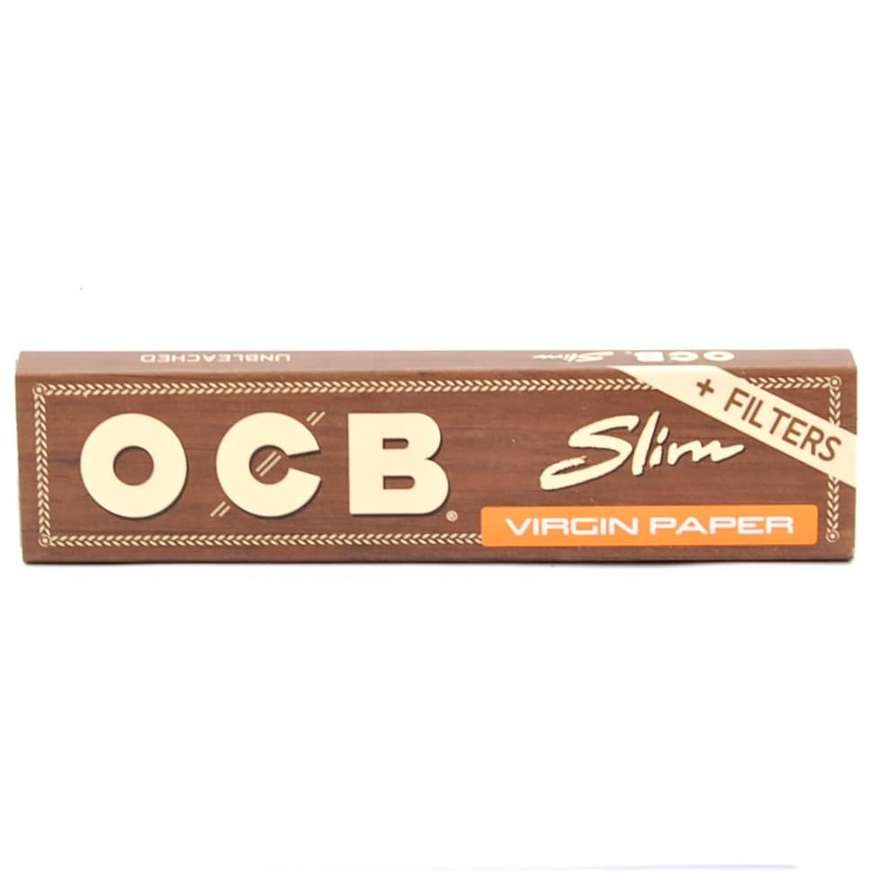 OCB Slim+ FIlters Brown- Cigaretové papieriky