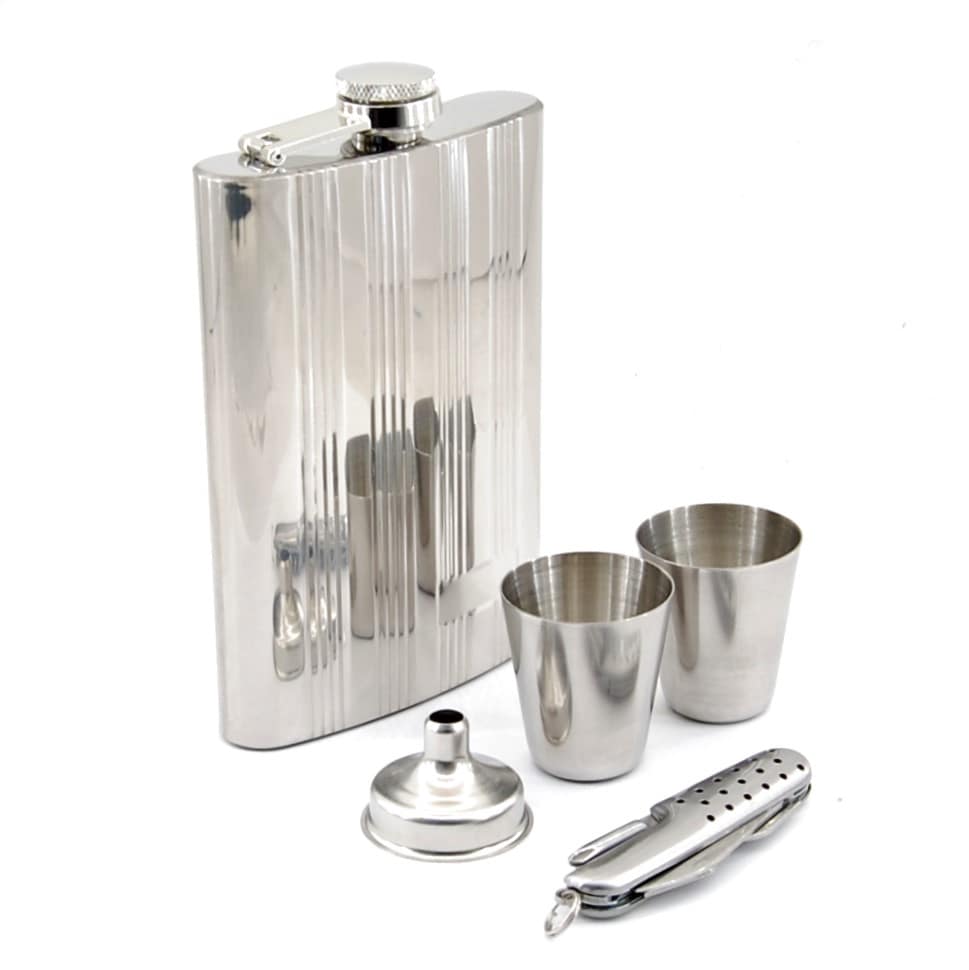 GALAXY- Ploskačka, štamperlíky. lievik, nožík- Darčeková sada- DJH1603